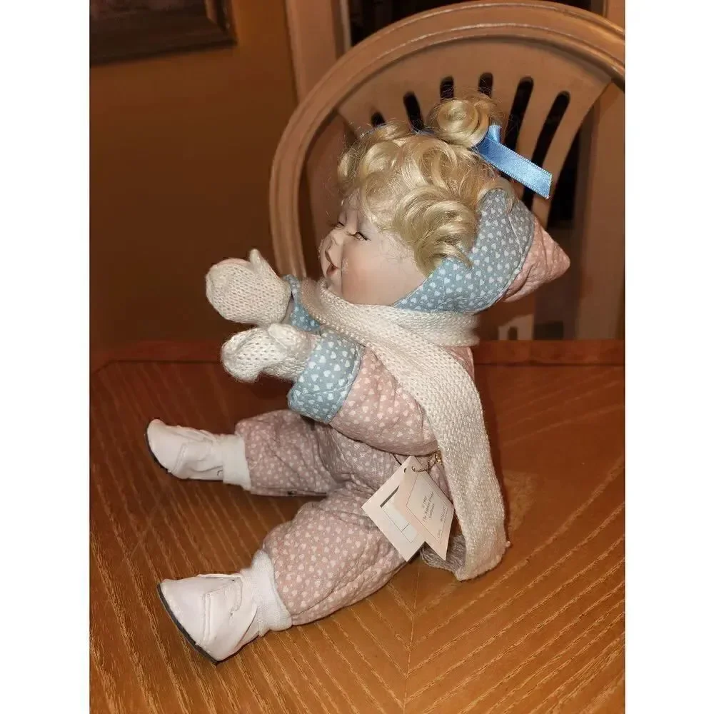 Vintage Ashton Drake winter wonderland porcelain Annie Doll